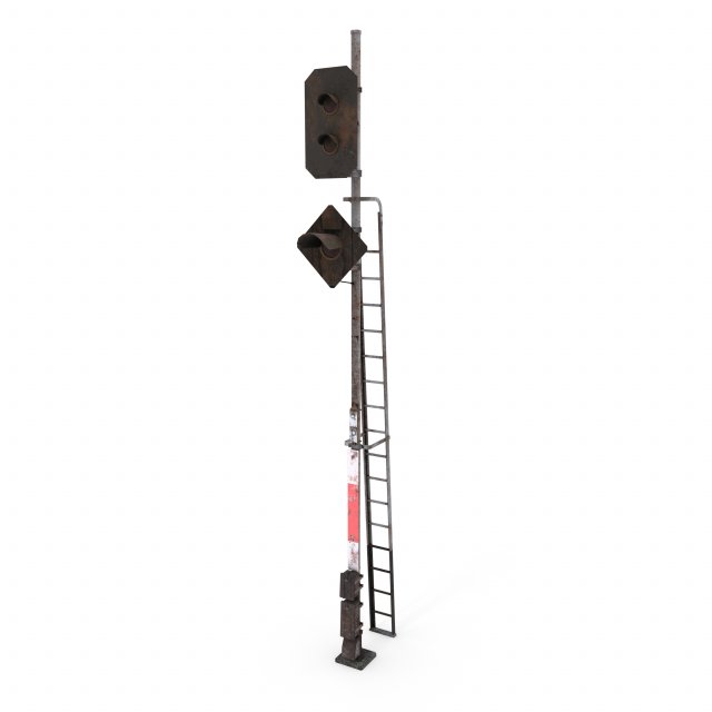 train traffic light weathered 15 3D-Modell .c4d .max .obj .3ds .fbx .stl .blend 