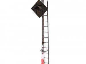 train traffic light weathered 15 3D Model