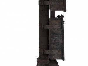 train traffic light weathered 15 3D-Modell