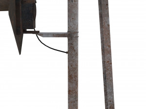 train traffic light weathered 15 3D-Modell