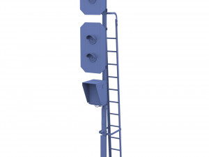 train traffic light weathered 15 3D-Modell