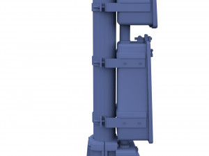 train traffic light weathered 15 3D-Modell
