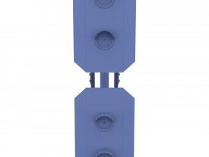 train traffic light weathered 15 3D-Modell