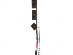 semaforo del treno esposto alle intemperie 16 Modello 3D