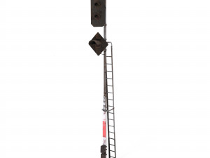 train traffic light weathered 17 3D मॉडल