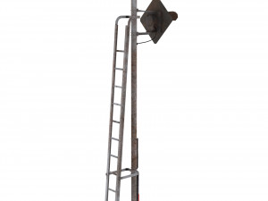 train traffic light weathered 17 3Dモデル