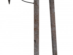 train traffic light weathered 17 3Dモデル