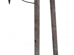 train traffic light weathered 17 3D Model