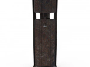 train traffic light weathered 17 3D Model