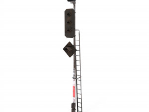 train traffic light weathered 19 Model 3D