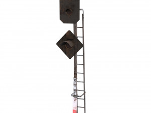 train traffic light weathered 19 3D Model