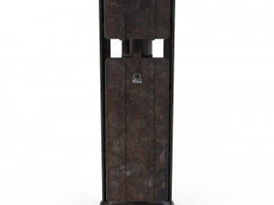 train traffic light weathered 19 3D Model