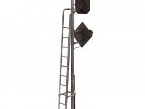 train traffic light weathered 20 Model 3D