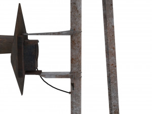 train traffic light weathered 20 Model 3D