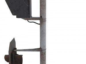 train traffic light weathered 20 Model 3D
