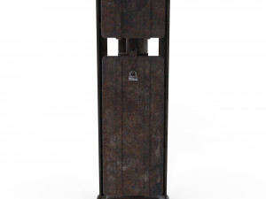 train traffic light weathered 21 Modelo 3D