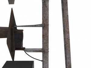 train traffic light weathered 22 Model 3D
