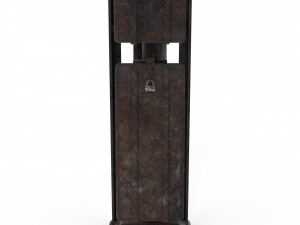 train traffic light weathered 22 Model 3D