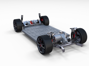 tesla chassis packsemi roadster model s x 3 3Dモデル