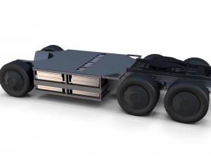 tesla chassis packsemi roadster model s x 3 3Dモデル