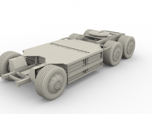 tesla chassis packsemi roadster model s x 3 3Dモデル