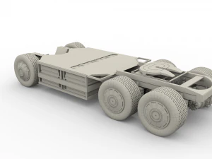 tesla chassis packsemi roadster model s x 3 3D Model