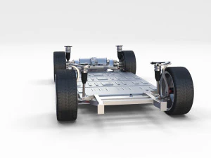 tesla chassis packsemi roadster model s x 3 3D Model