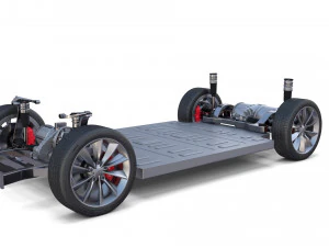tesla chassis packsemi roadster model s x 3 3D Model