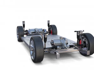 tesla chassis packsemi roadster model s x 3 3D Model