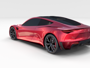 tesla packsemi roadster model s x 3 3D Model