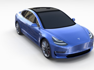 tesla packsemi roadster model s x 3 3D Model