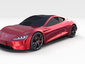 tesla packsemi roadster model s x 3 3D Model