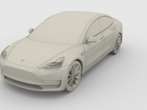 tesla packsemi roadster model s x 3 3D Model