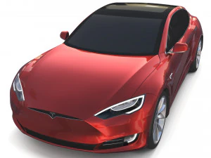 tesla packsemi roadster model s x 3 3D Model