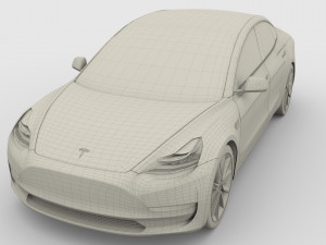 tesla packsemi roadster model s x 3 3D Model