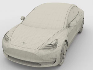 tesla packsemi roadster model s x 3 3D Model