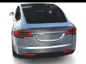 tesla pack semi roadster model s x 3 with interiors 3D Model