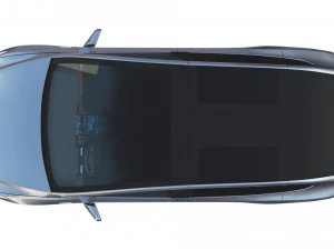 tesla pack semi roadster model s x 3 with interiors 3D Model