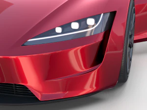 tesla pack semi roadster model s x 3 with interiors 3D Model