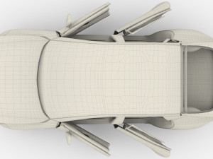 tesla pack semi roadster model s x 3 with interiors 3D-Modell