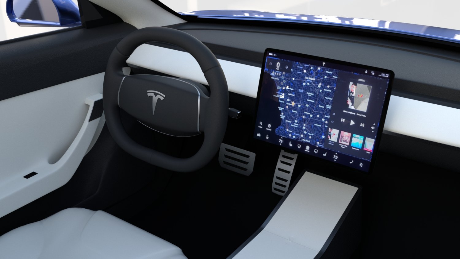 Автомобили tesla вскоре можно будет использовать в качестве игровых приставок
