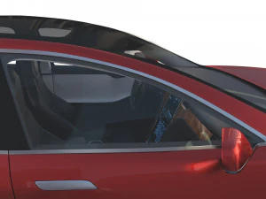 tesla pack semi roadster model s x 3 with interiors 3D Model