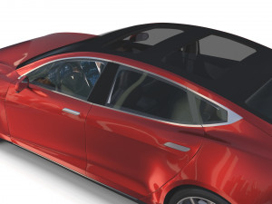 tesla pack semi roadster model s x 3 with interiors 3D-Modell