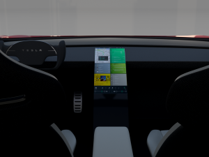 tesla pack semi roadster model s x 3 with interiors 3D-Modell