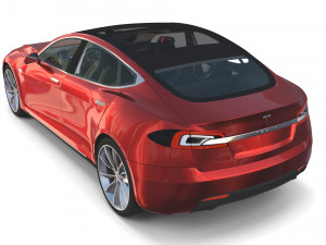 tesla pack semi roadster model s x 3 with interiors 3D-Modell