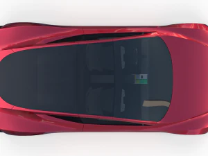 tesla pack semi roadster model s x 3 with interiors 3D Model