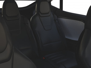 tesla pack semi roadster model s x 3 with interiors 3D-Modell