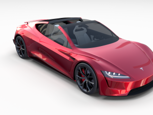 tesla pack semi roadster model s x 3 with interiors 3D-Modell