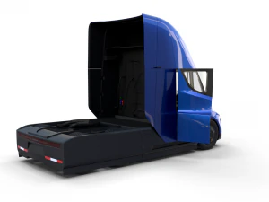 tesla pack semi roadster model s x 3 with interiors 3D Model