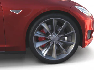 tesla pack semi roadster model s x 3 with interiors 3D Model